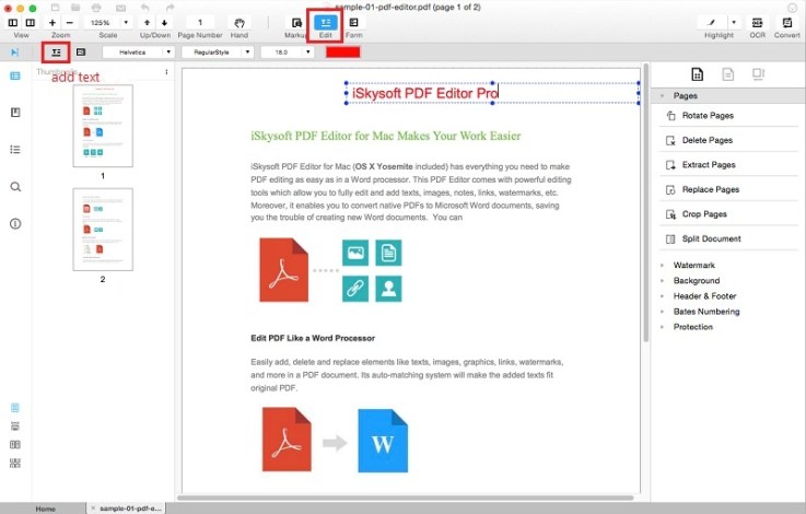 iSkysoft PDF Editor Pro for Mac Full Version Download