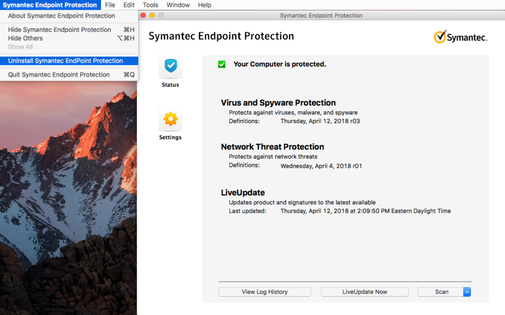 for mac instal Symantec Endpoint Protection 14.3.10148.8000