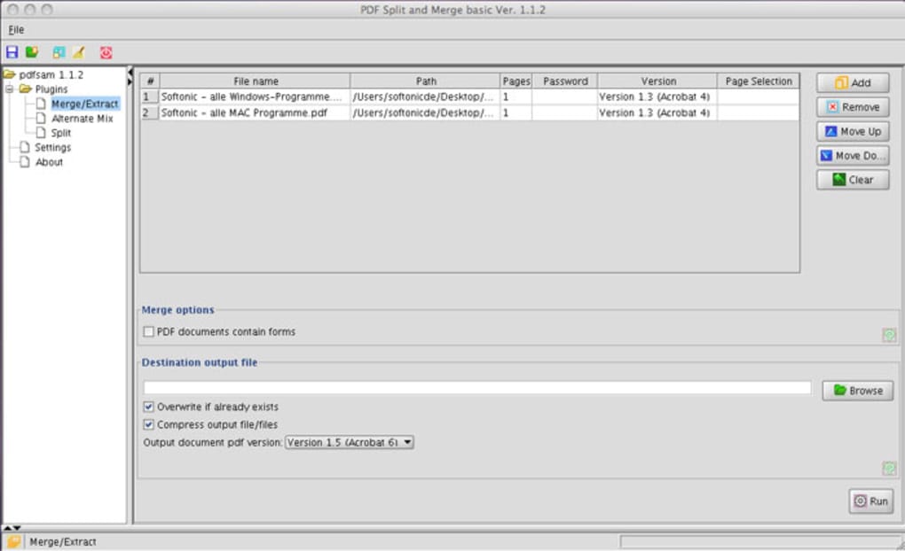 PDF Merge Split for Mac Download