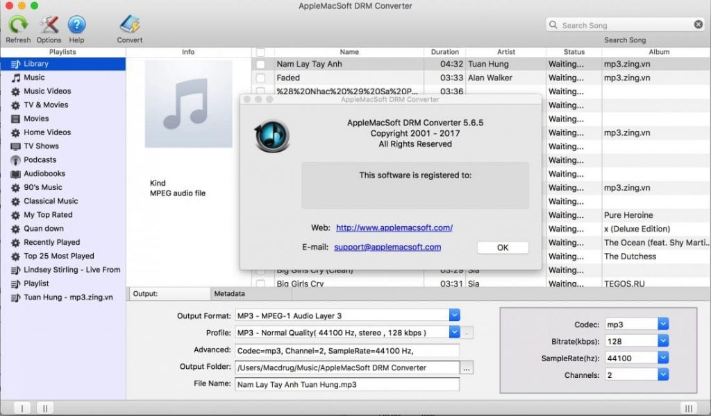 AppleMacSoft DRM Converter for Mac Full Version Free Download