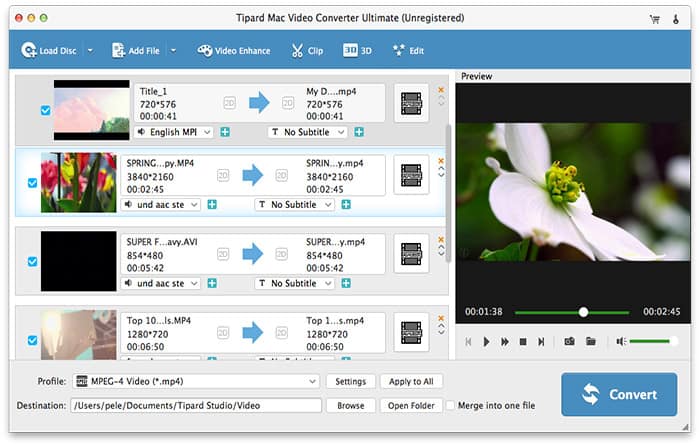 Tipard Mac Video Converter Ultimate 2021 Free Download