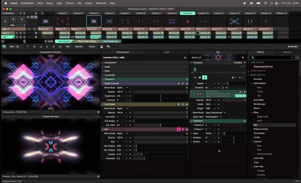 Resolume Arena v7.16.0 + Resolume Wire for Mac Free Download