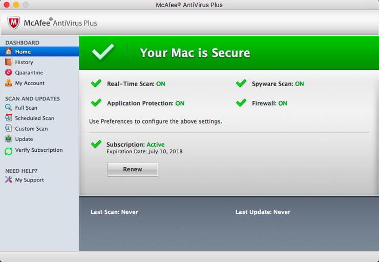 McAfee VirusScan Enterprise 9.8 For Mac Free Download