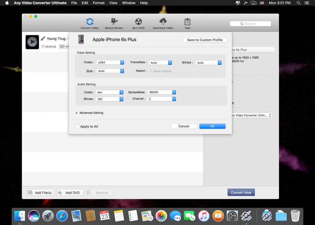 Any Video Converter Ultimate 6.1 for Mac Free Download