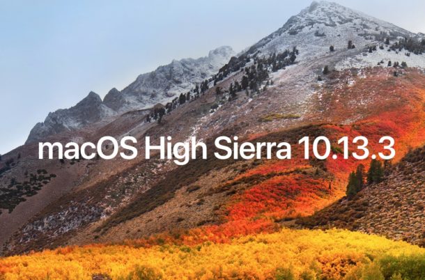 macOS High Sierra 10.13.3 DMG Setup