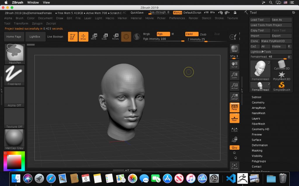 Pixologic ZBrush 2019 for Mac Full Version Download