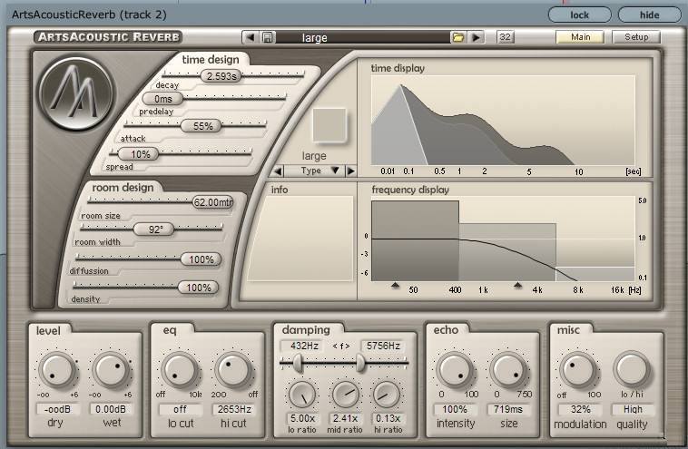 ArtsAcoustic Reverb VST for Mac Free Download