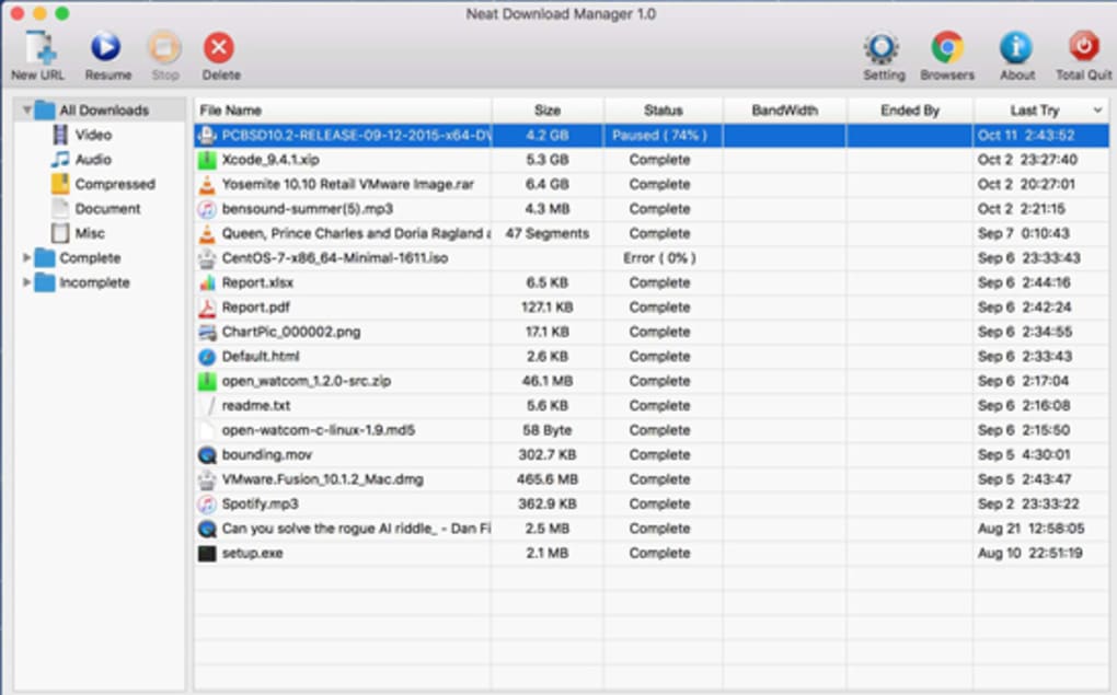 Neat Download Manager 1.1 for Mac Full Version