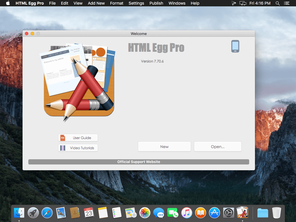 HTML Egg Pro 7.70 for Mac Free Download