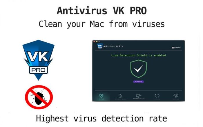 Antivirus VK Pro for Mac