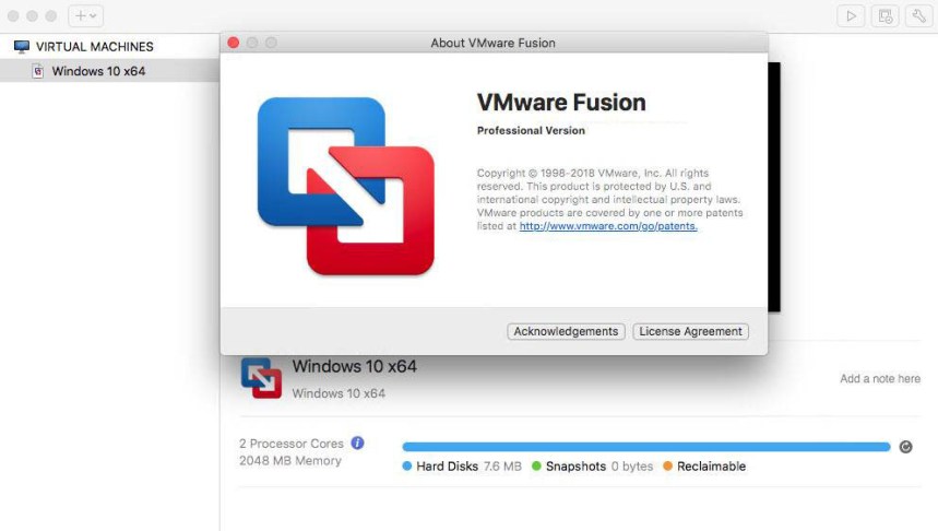 VMware Fusion 11.5.2 Pro for Mac Free Download