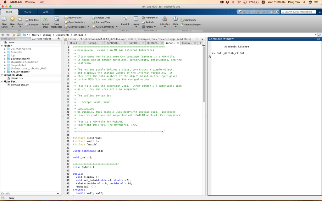 MATLAB 2016a for Mac