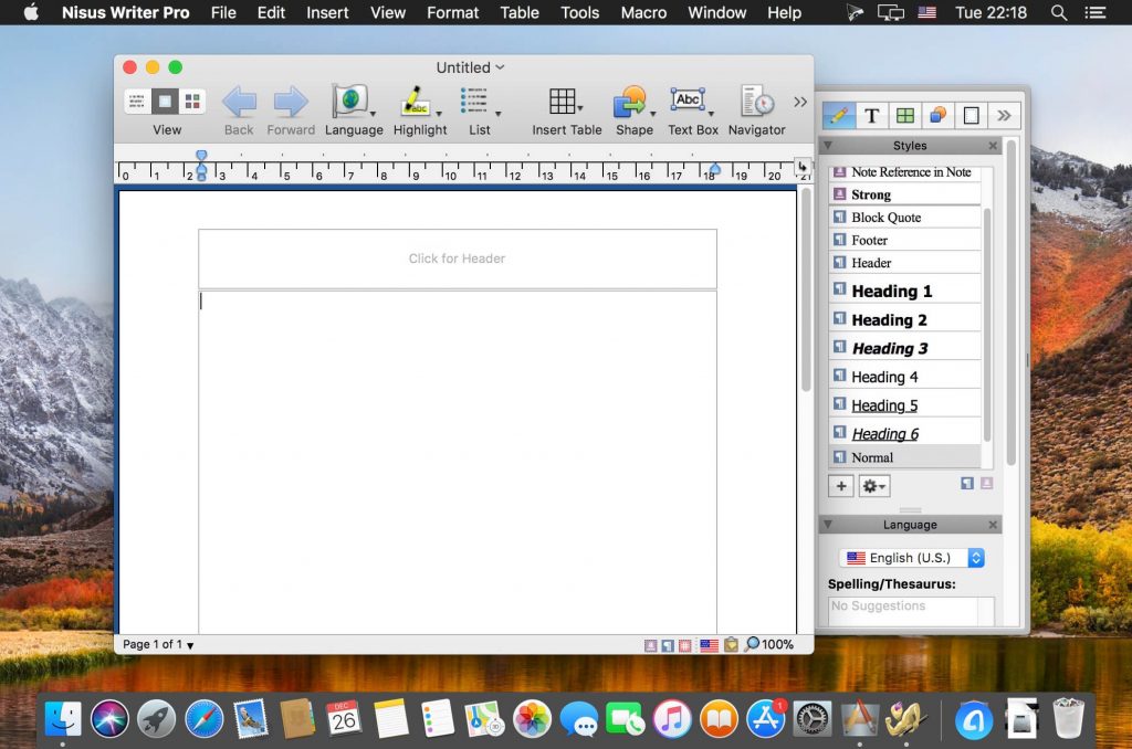 Nisus Writer Pro 2021 for Mac Free Download