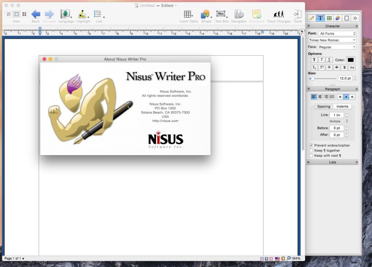 Nisus Writer Express Free Download macOS