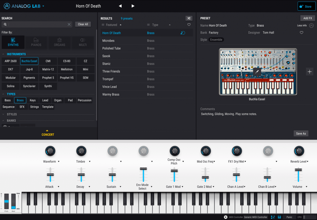 Arturia Analog Lab 5 for Mac Free Download