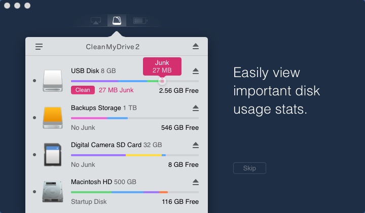 CleanMyDrive 2.1.3 for macOS Free Download