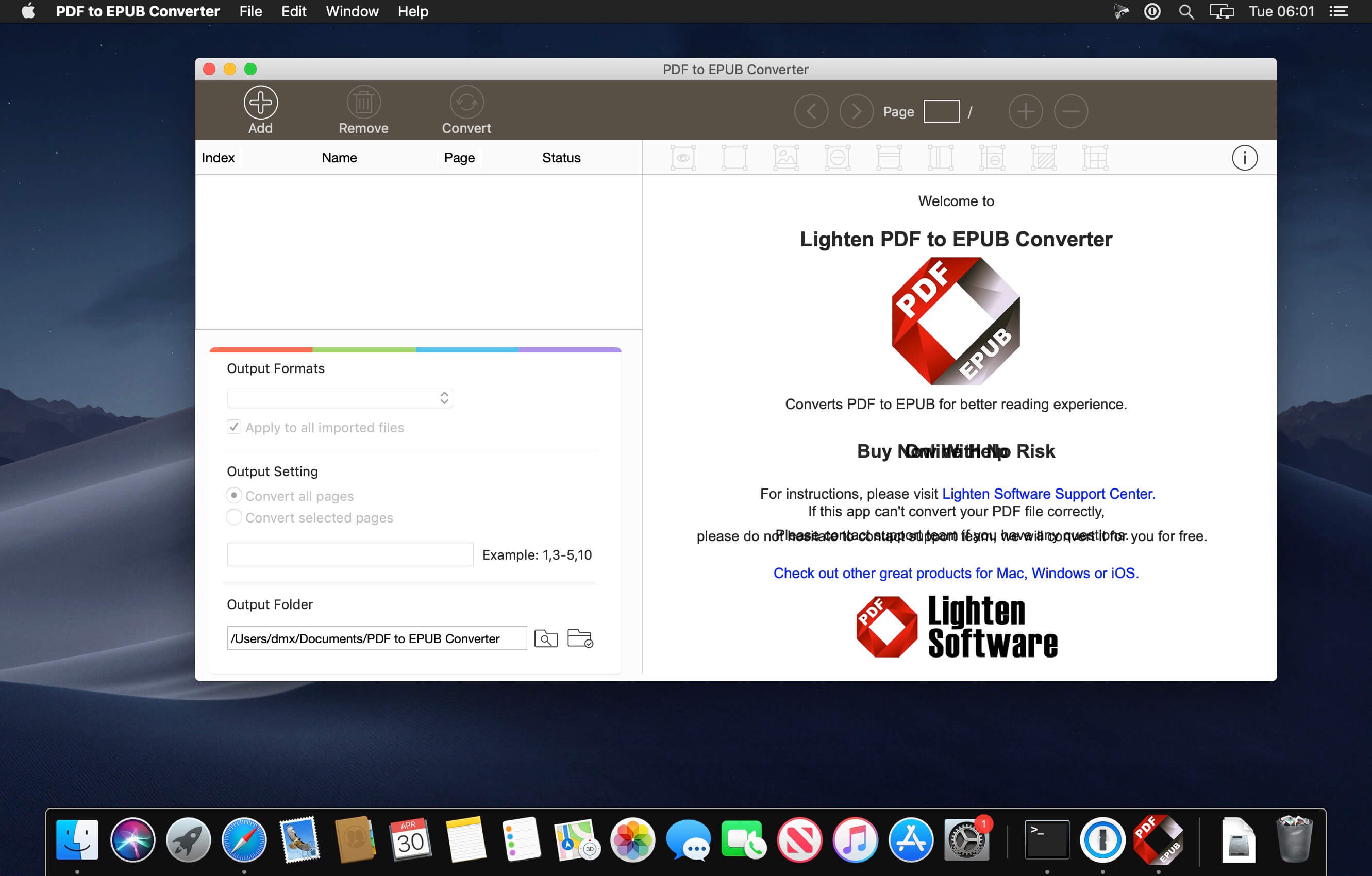 PDF to EPUB Converter 6.2.1 for Mac Free Download
