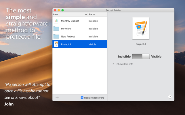 Secret Folder Pro 10.1 for Mac Free Download