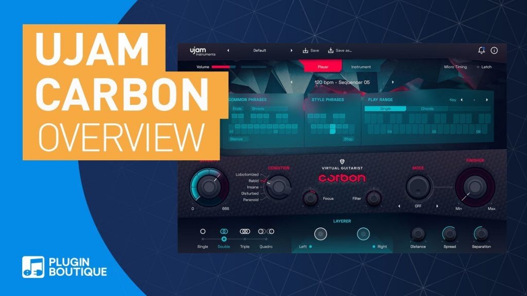 UJam Virtual Guitaris Carbon v.1.01 for Mac Overview