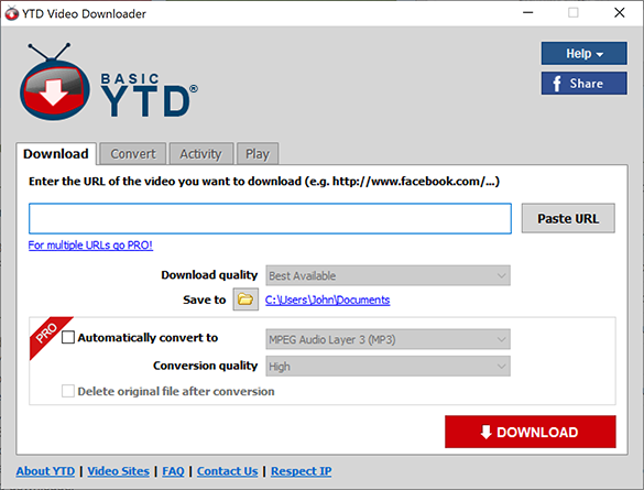 YTD Video Downloader Professional 4.4 Free Download
