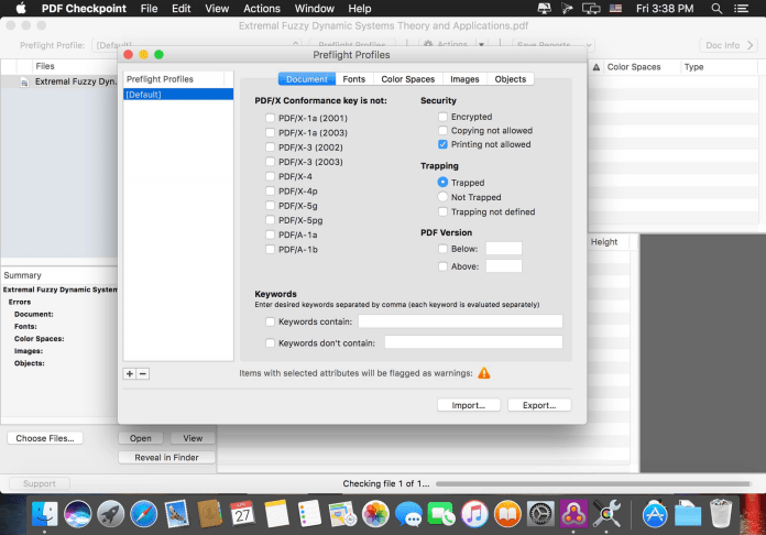 PDF Checkpoint 1.9.8 for Mac Free Download