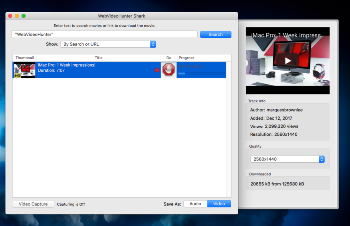 WebVideoHunter Pro 6.1.9 for Mac Free Download