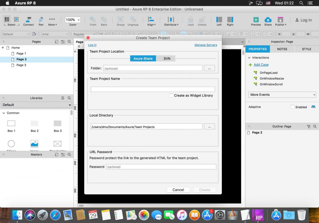 Axure RP 9.0.0.3712 for macOS Free Download