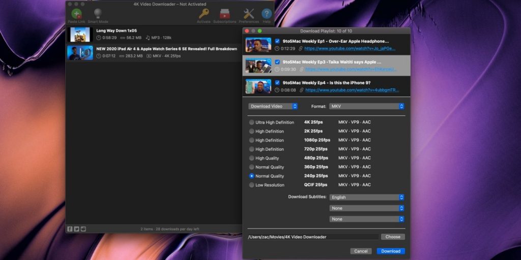 4K Video Downloader Pro 4.21 Free Download macOS