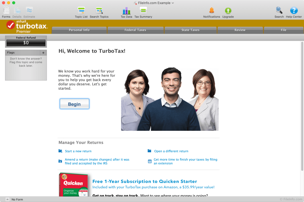 Intuit TurboTax Deluxe 2019 for Mac Free Download