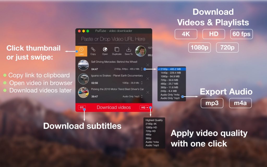 PullTube 1.5.5 for Mac Free Download