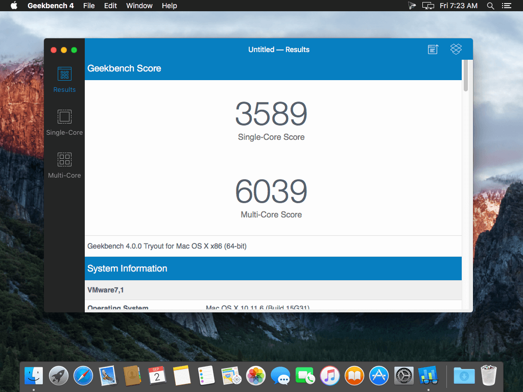 Geekbench 4.4.4 for Mac