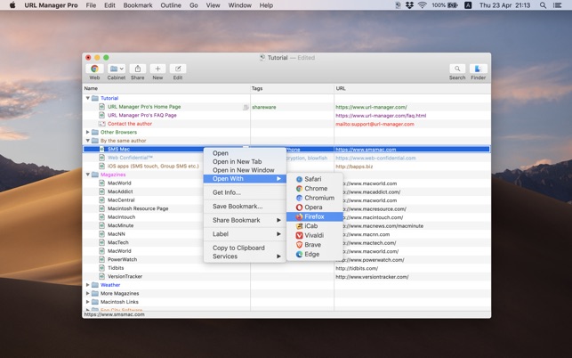 URL Manager Pro 5 for Mac Download