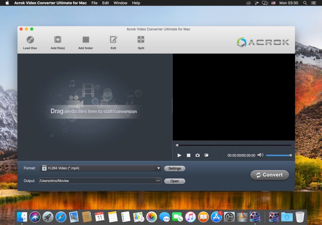 Acrok Video Converter for Mac