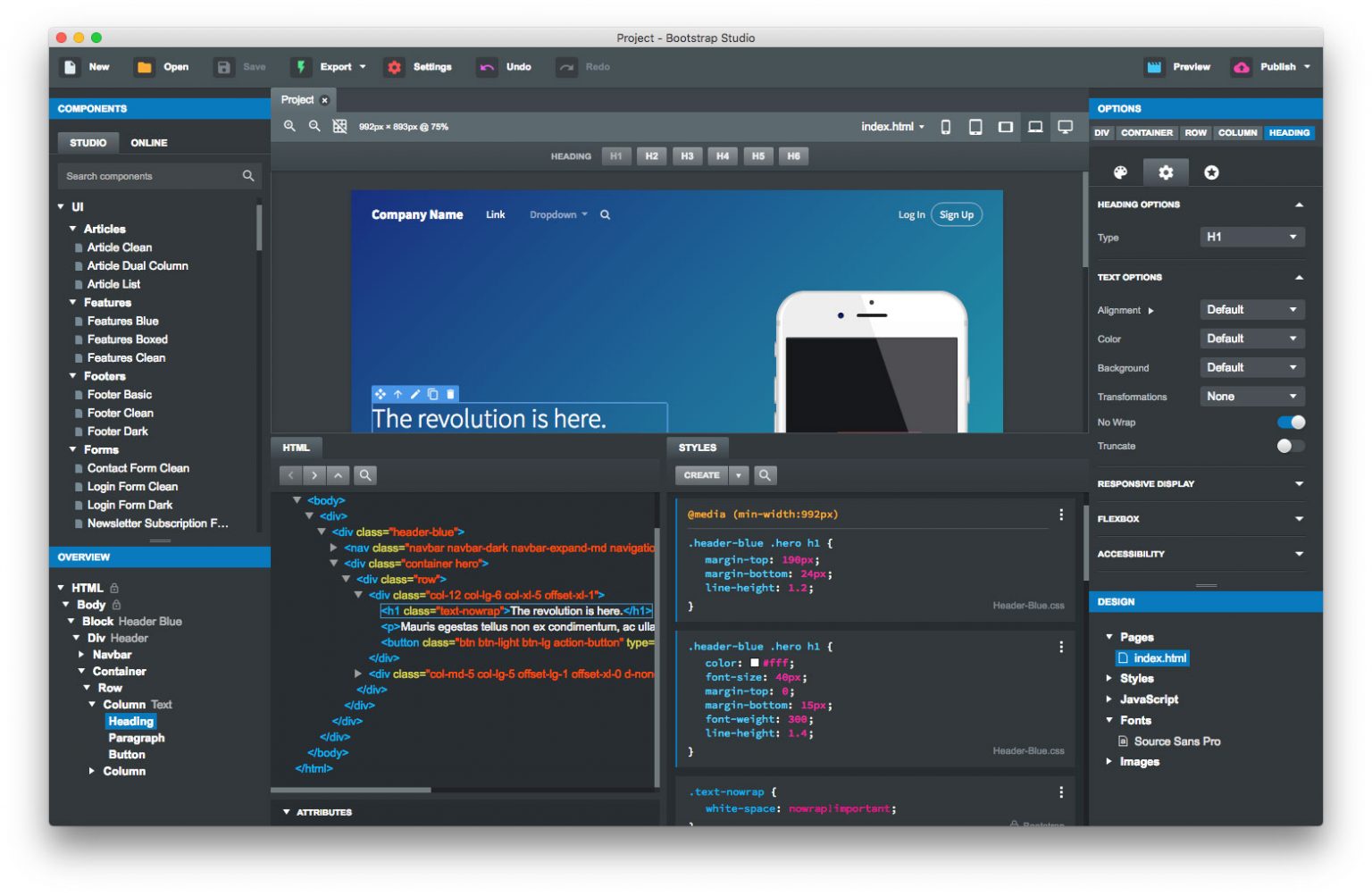 free download bootstrap studio for mac
