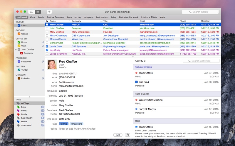 BusyContacts 2022 for Mac Free Download