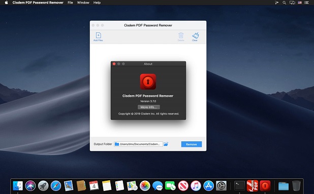 Cisdem PDF Password Remover 4 for Mac