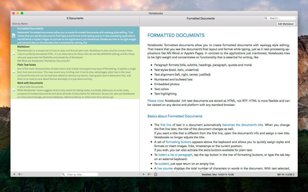 Notebooks 3 for Mac Download Free