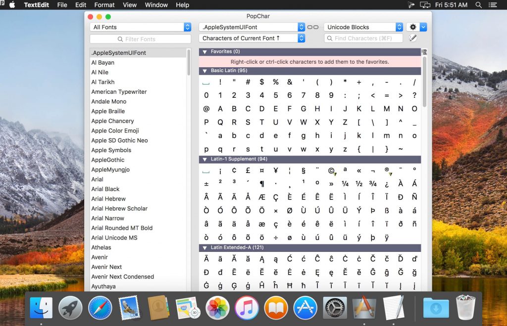 PopChar X 9.1 for Mac Free Download