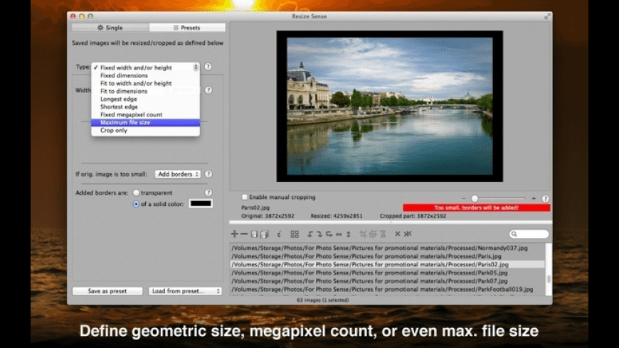 Resize Sense 2 for Mac Free Download