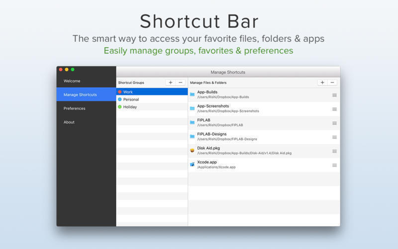 Shortcut Bar 2 for macOS Free Download