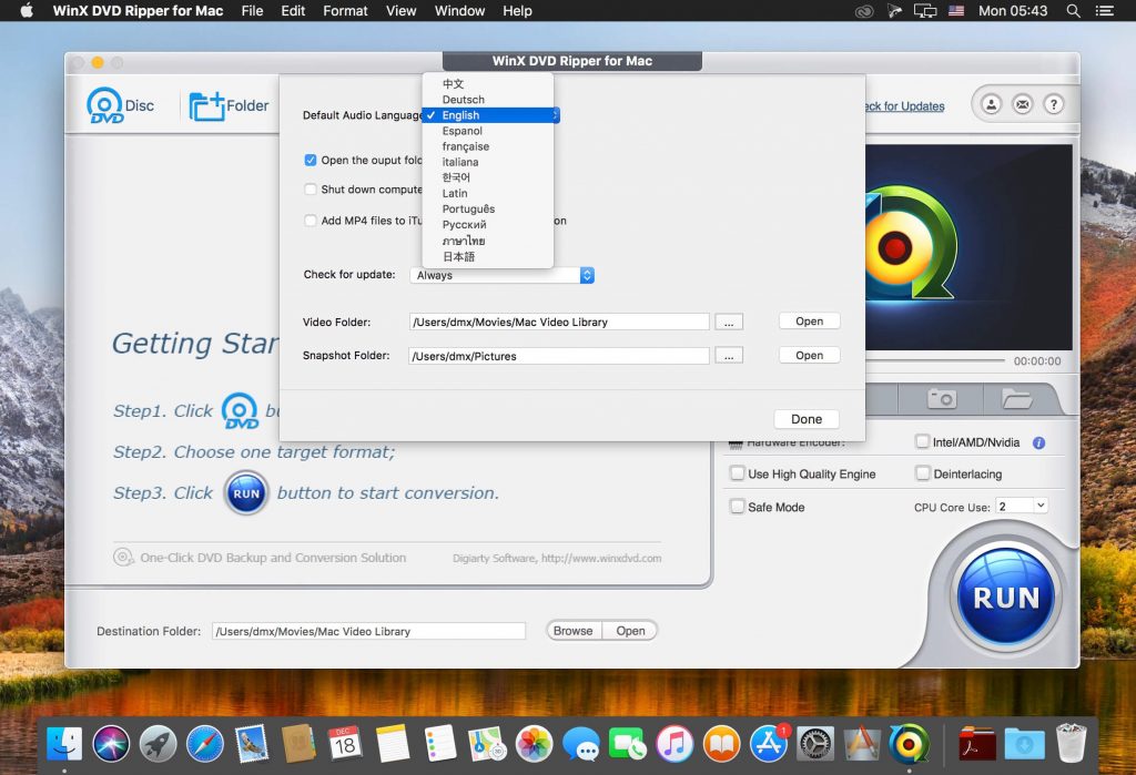 WinX DVD Ripper 6 for Mac Free Download