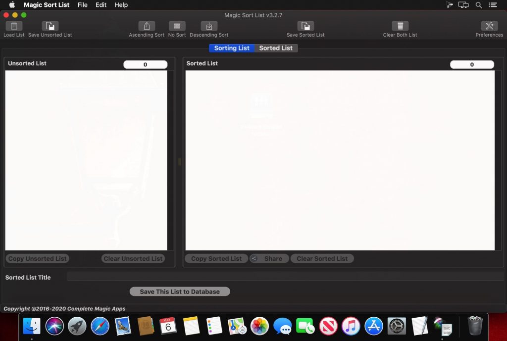 Magic Sort List 3 for Mac Free Download