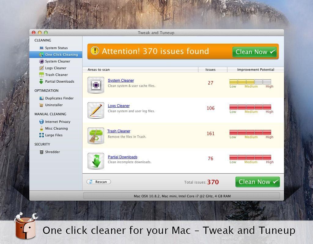 Tweak and Tuneup 4.3 for Mac Free Download