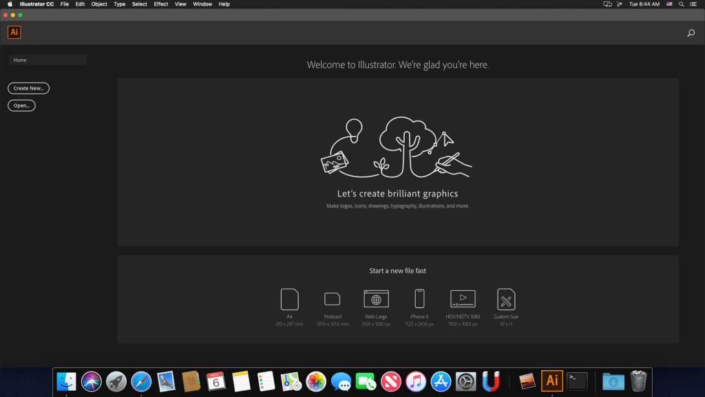 Adobe Illustrator CC 2019 v23.1 for Mac Free Download