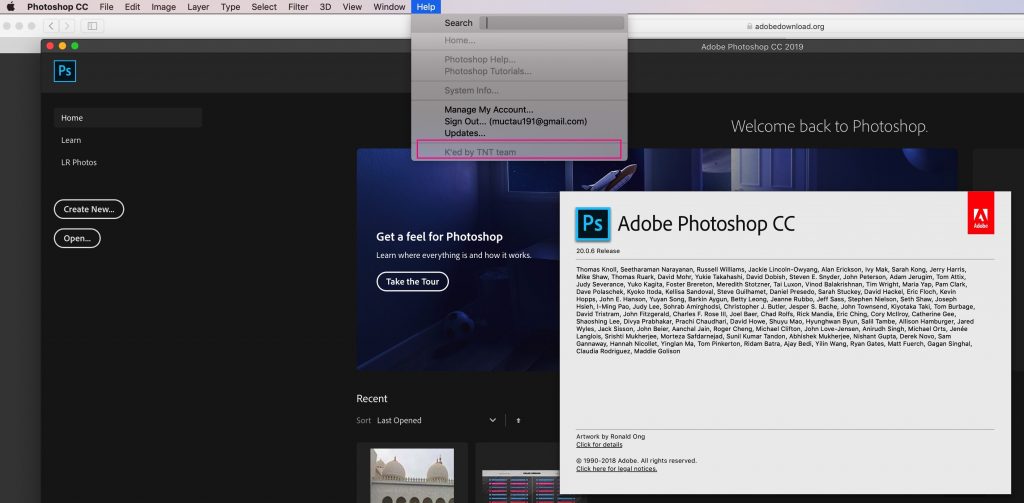 Adobe Photoshop CC 2019 for macOS Free Download