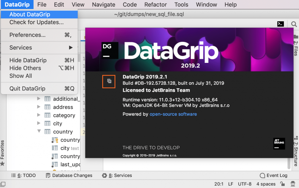 JetBrains DataGrip 2019 for Mac Free Download