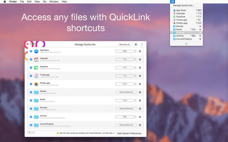 QuickLinks 2 for Mac Free Download