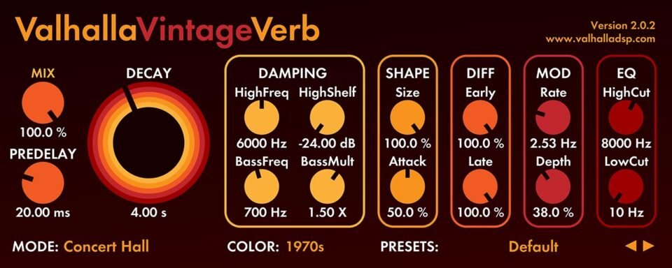 Valhalla VintageVerb v2.1.2 Direct Download