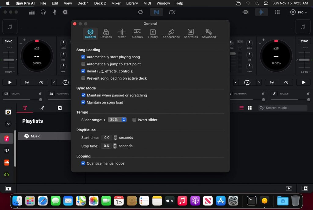 Algoriddim djay Pro AI 4 for Mac OS X Offline Installer Free Download