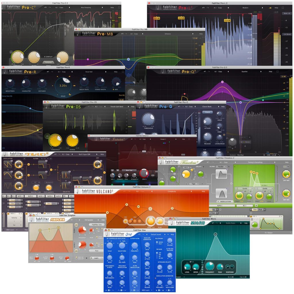 FabFilter Total Bundle v27.8.2021 Apple Silicon VST AU VST3 Free Download